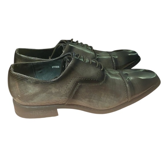 Elegant Brown Leather Oxford Shoes with Cap Toe main image 9